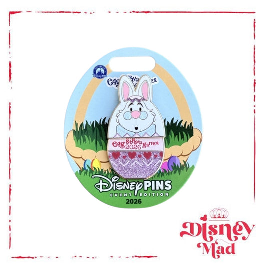 Disney Parks 2026 Easter Egg Eggstravaganza White Rabbit Pin Event Edition