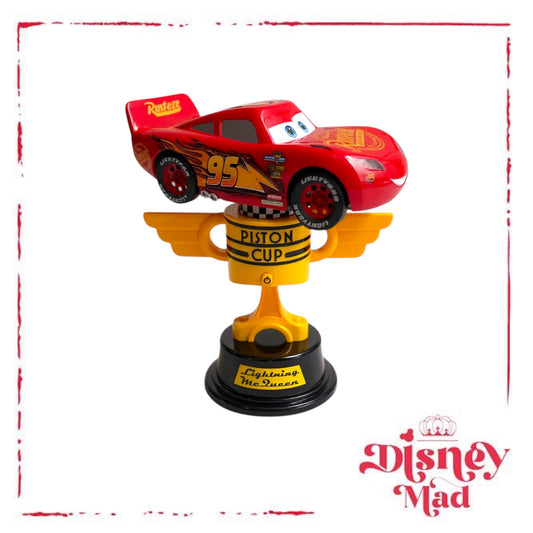Disney Parks Cars Lightning McQueen Piston Cup Trophy Spinner