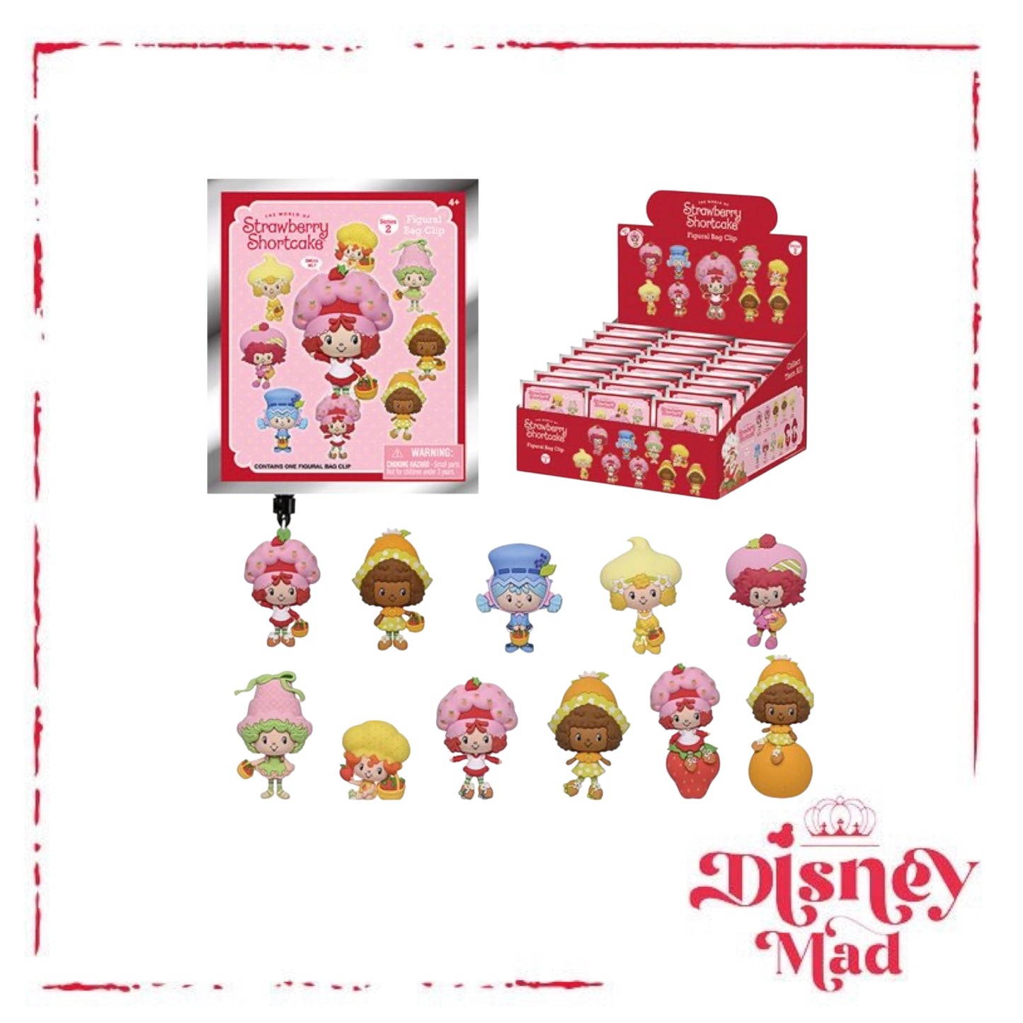 Strawberry Shortcake Series 2 Blind Bag Figural Bag Clip