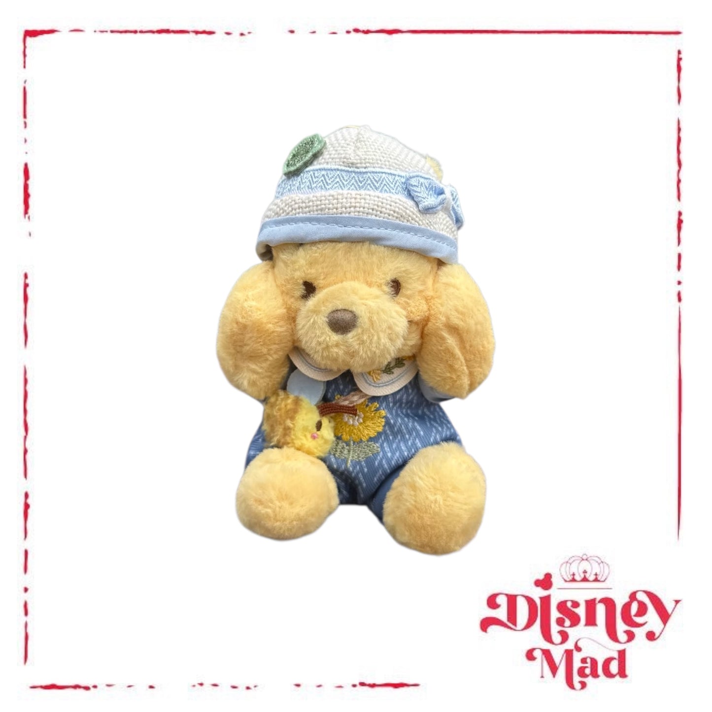 Disney Parks Winnie the Pooh Spring Plush Keychain