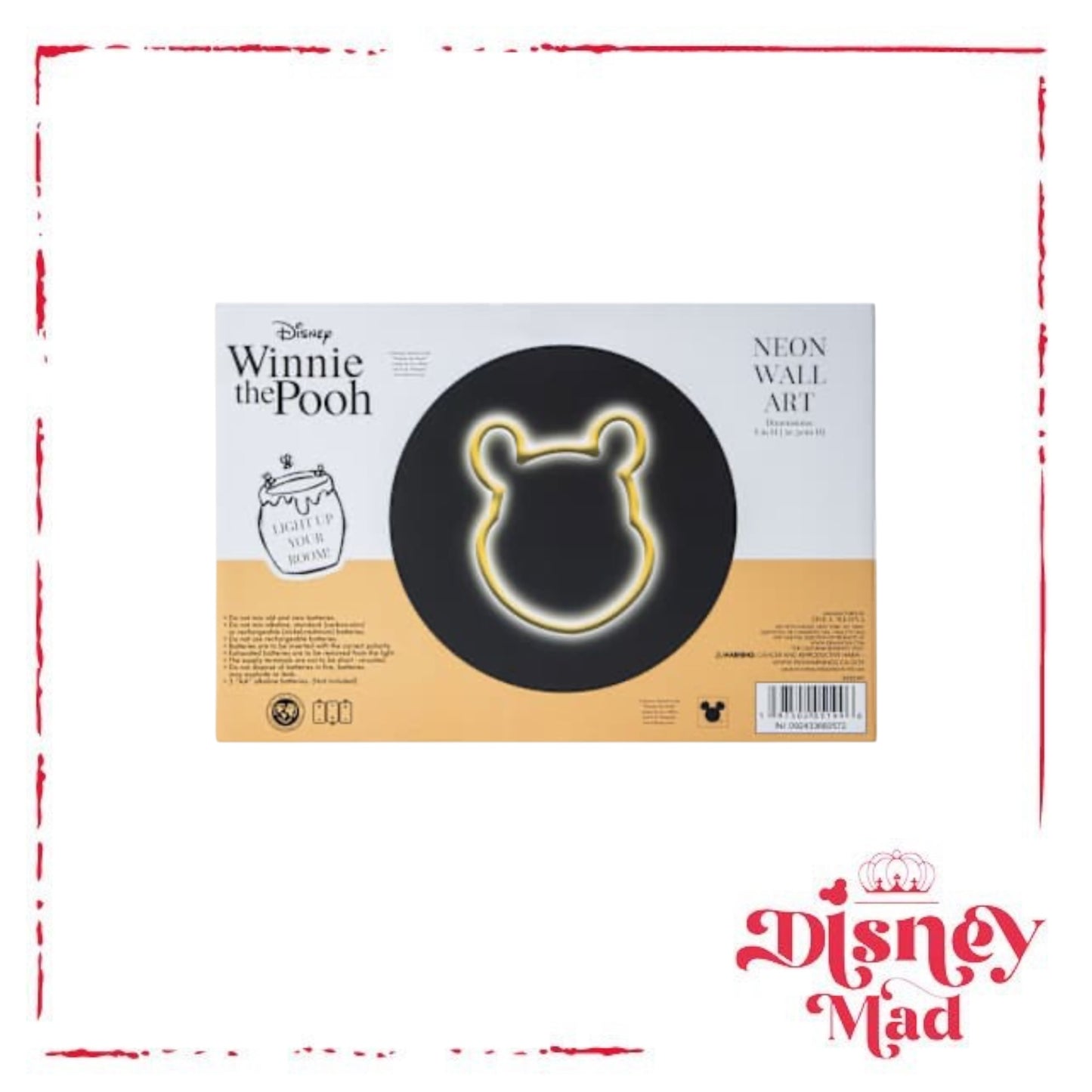 Disney Winnie The Pooh Neon Wall Art