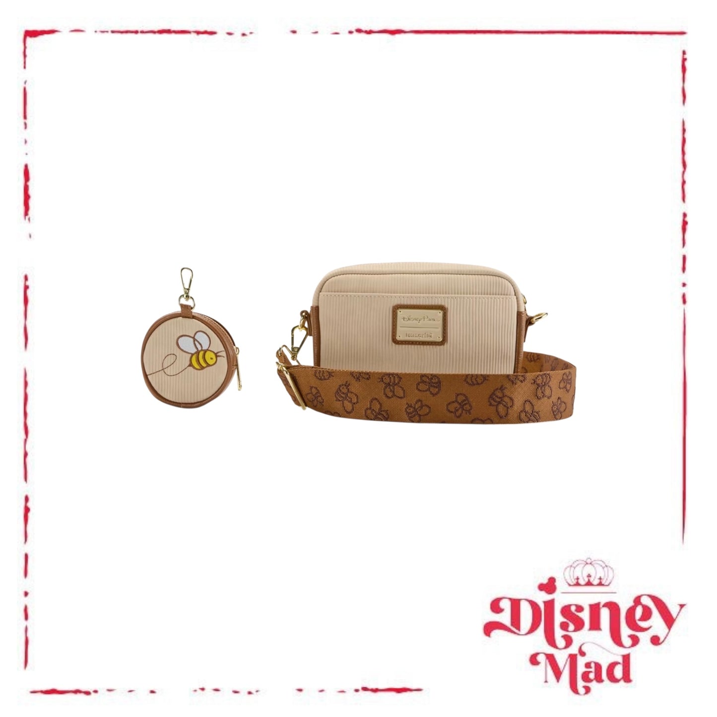 Disney Loungefly Bag - Winnie the Pooh Sling Bag & Coin Purse - Disney Parks