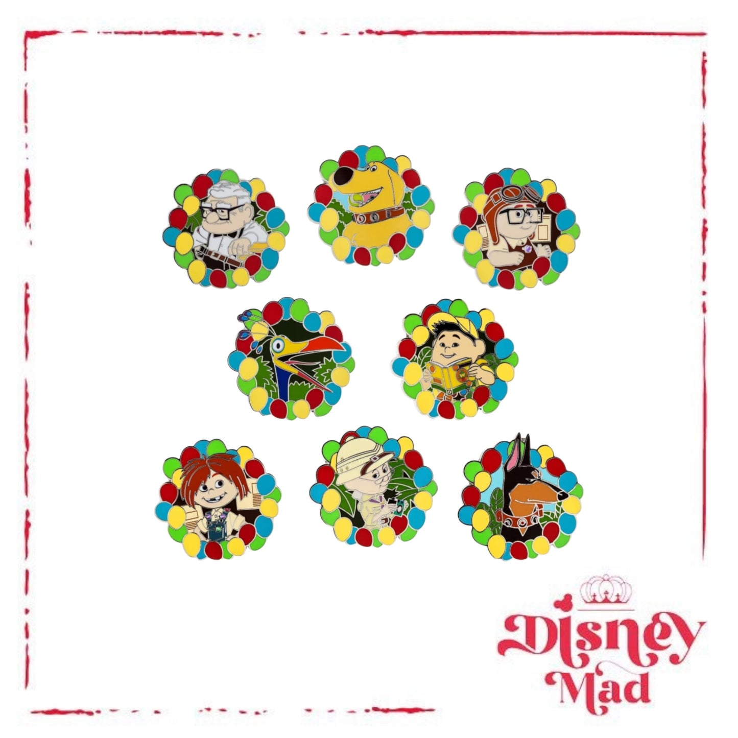 Disney Mystery Pin Blind Box - UP Characters In Balloons - 2 pins per box *