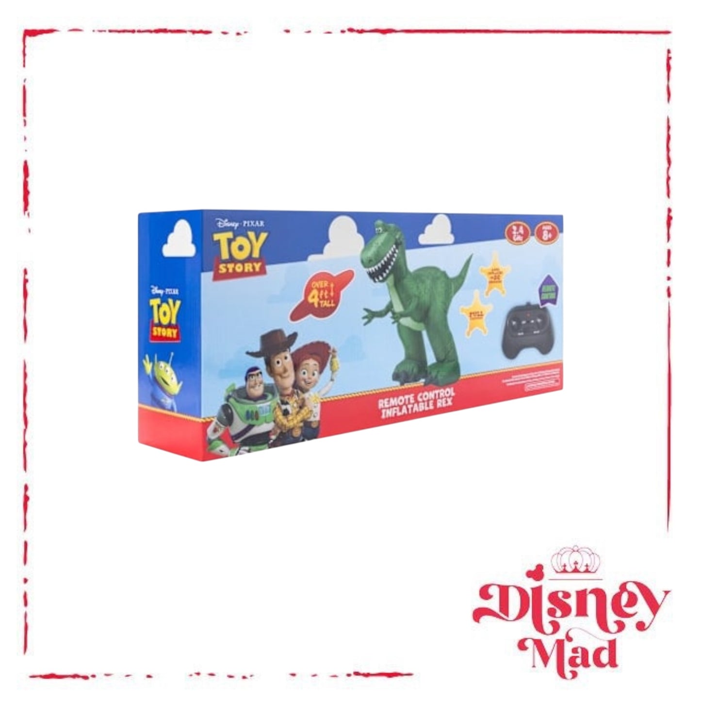 Disney Pixar Toy Story Remote Control Inflatable Rex Toy