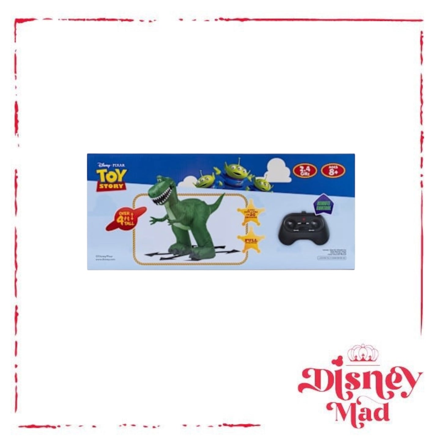 Disney Pixar Toy Story Remote Control Inflatable Rex Toy