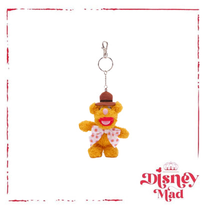 Disney Parks The Muppets Fozzie Bear Plush Bag Charm Keychain