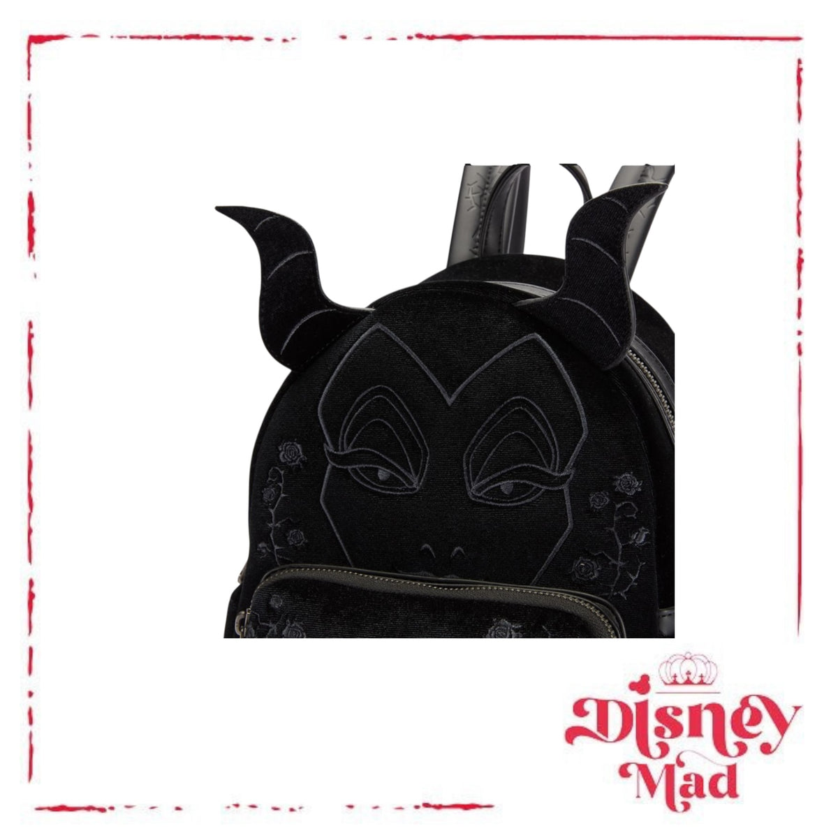 Loungefly Disney Parks Maleficent Velvet Cosplay Mini Backpack