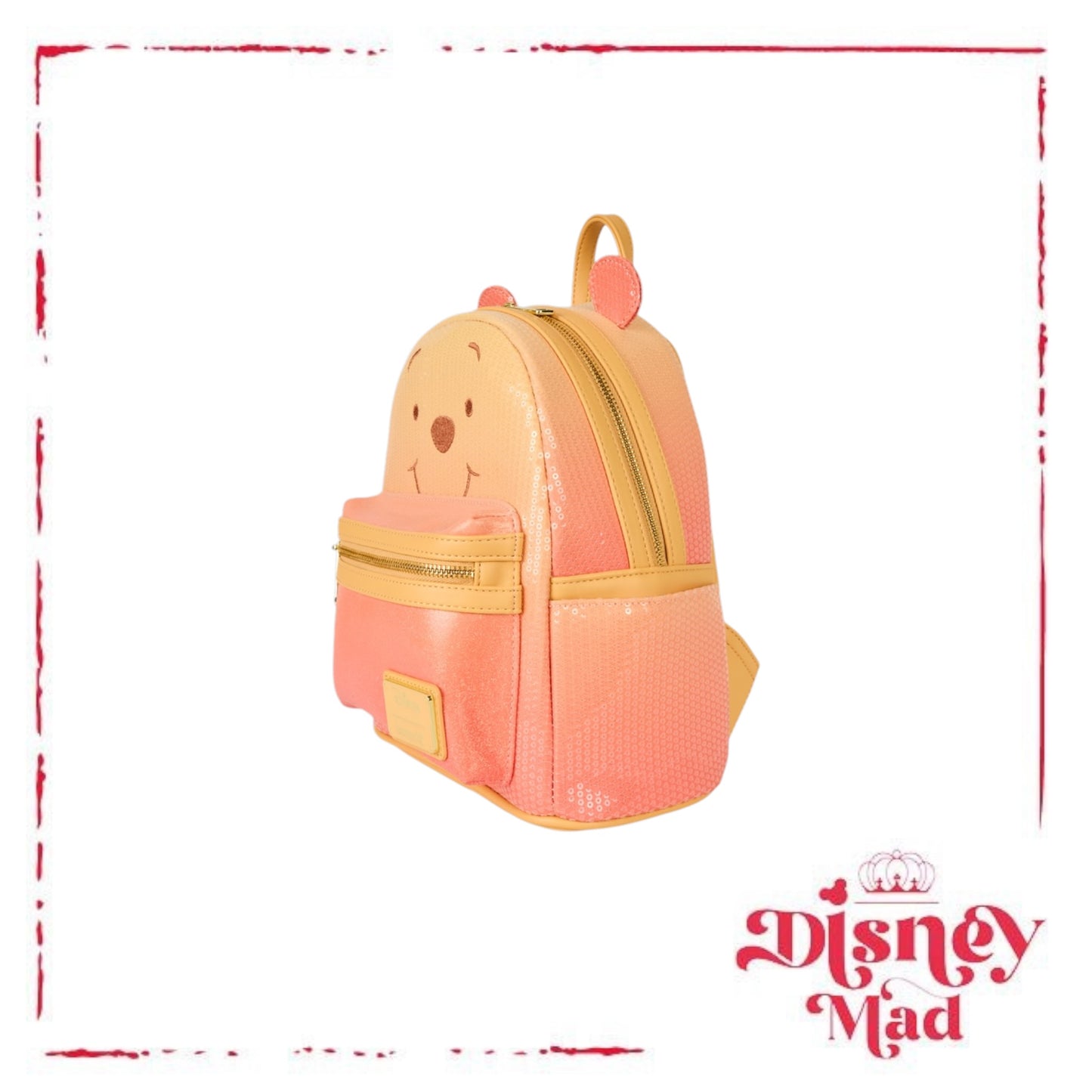 Winnie the Pooh Cosplay Sequin & Glitter Mini Backpack