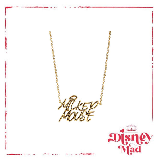 Disney Character Signature Necklace - Mickey Mouse - Baublebar