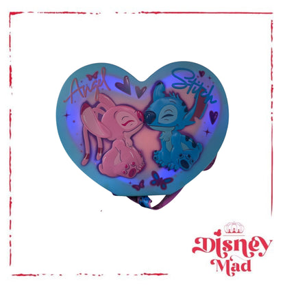 Stitch and Angel Valentine’s Day Light Up Popcorn Bucket - Disney Parks