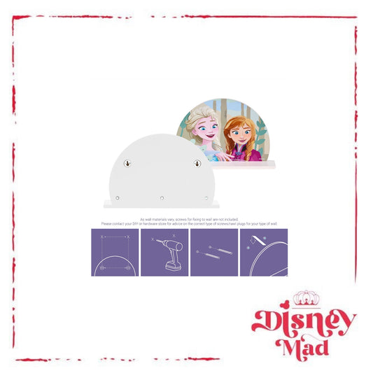 Disney Frozen Small Wall Shelf - Anna & Elsa