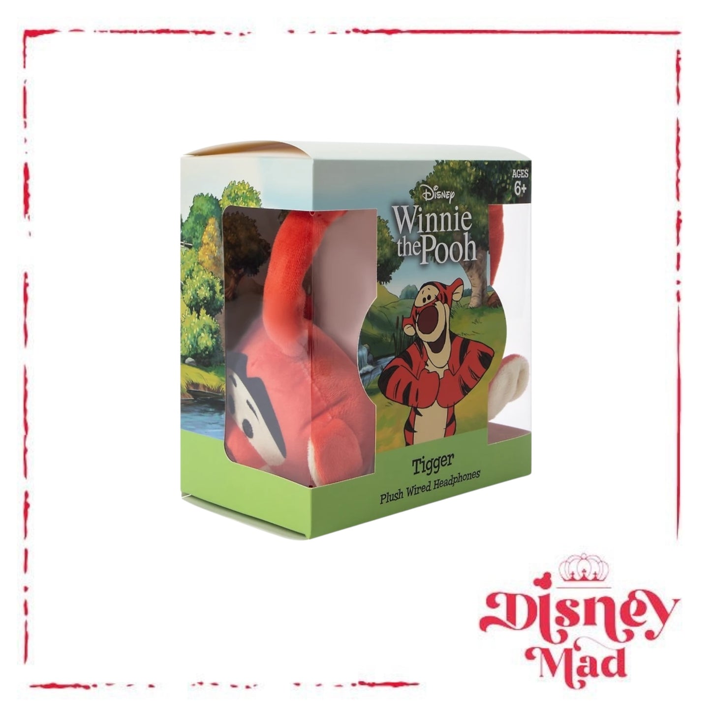 Disney Winnie The Pooh Tigger Plush Wired Headphones