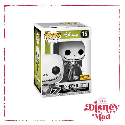 Funko The Nightmare Before Christmas Diamond Collection Pop! Jack Skellington Vinyl Figure Hot Topic Exclusive