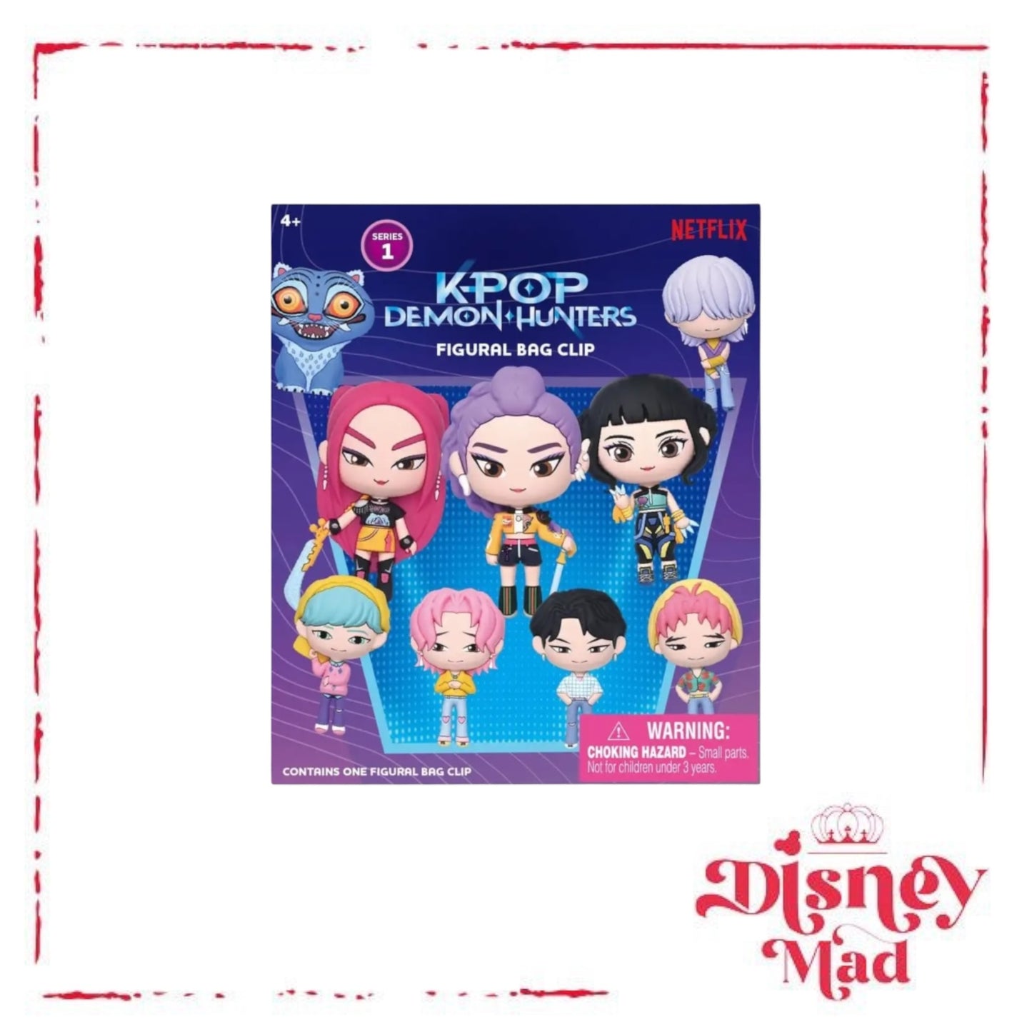 KPop Demon Hunter Series 1 3D Foam Bag Clip Blind Bag