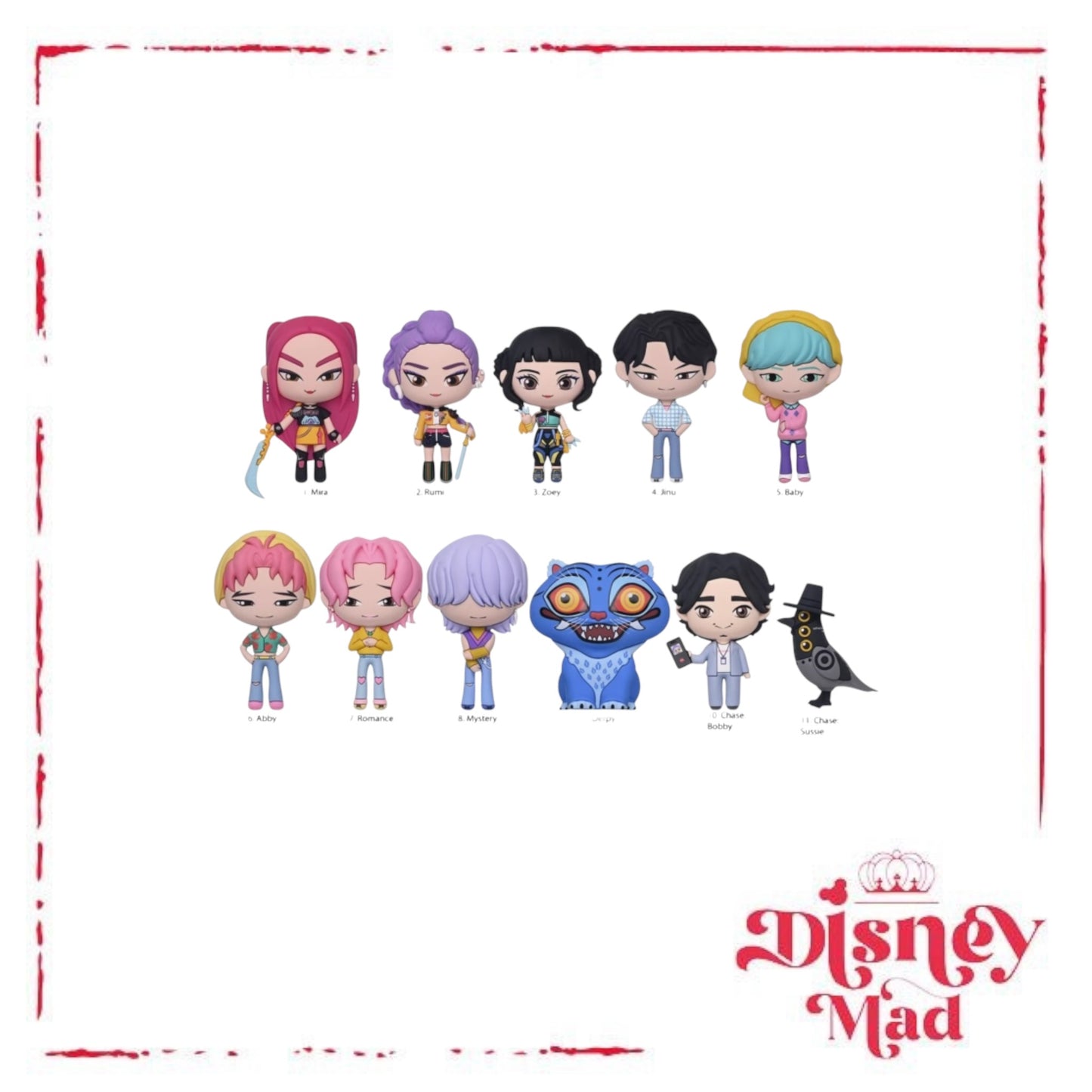 KPop Demon Hunter Series 1 3D Foam Bag Clip Blind Bag