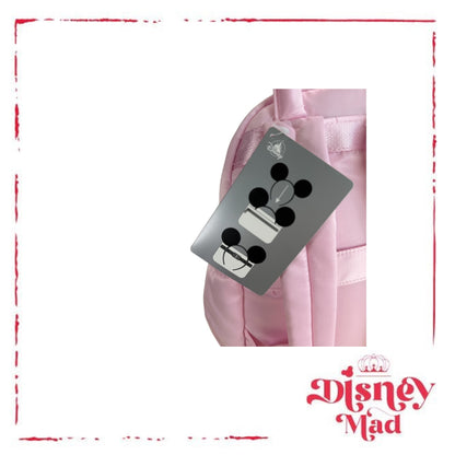 Walt Disney World Parks 2026 Mickey Mouse Pink Satin Finish Backpack Ears Holder