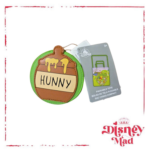 Disney parks Winnie the Pooh & Friends Packable Reusable shopping Tote Bag