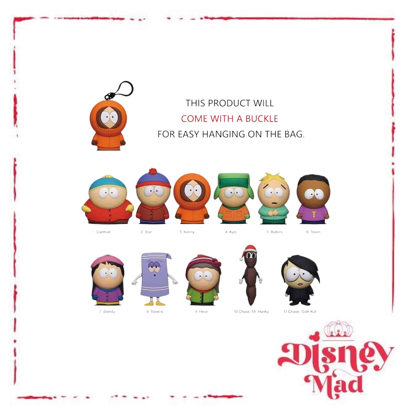 3D Figural Foam Bag Clip South Park Series 1 Mystery Pack