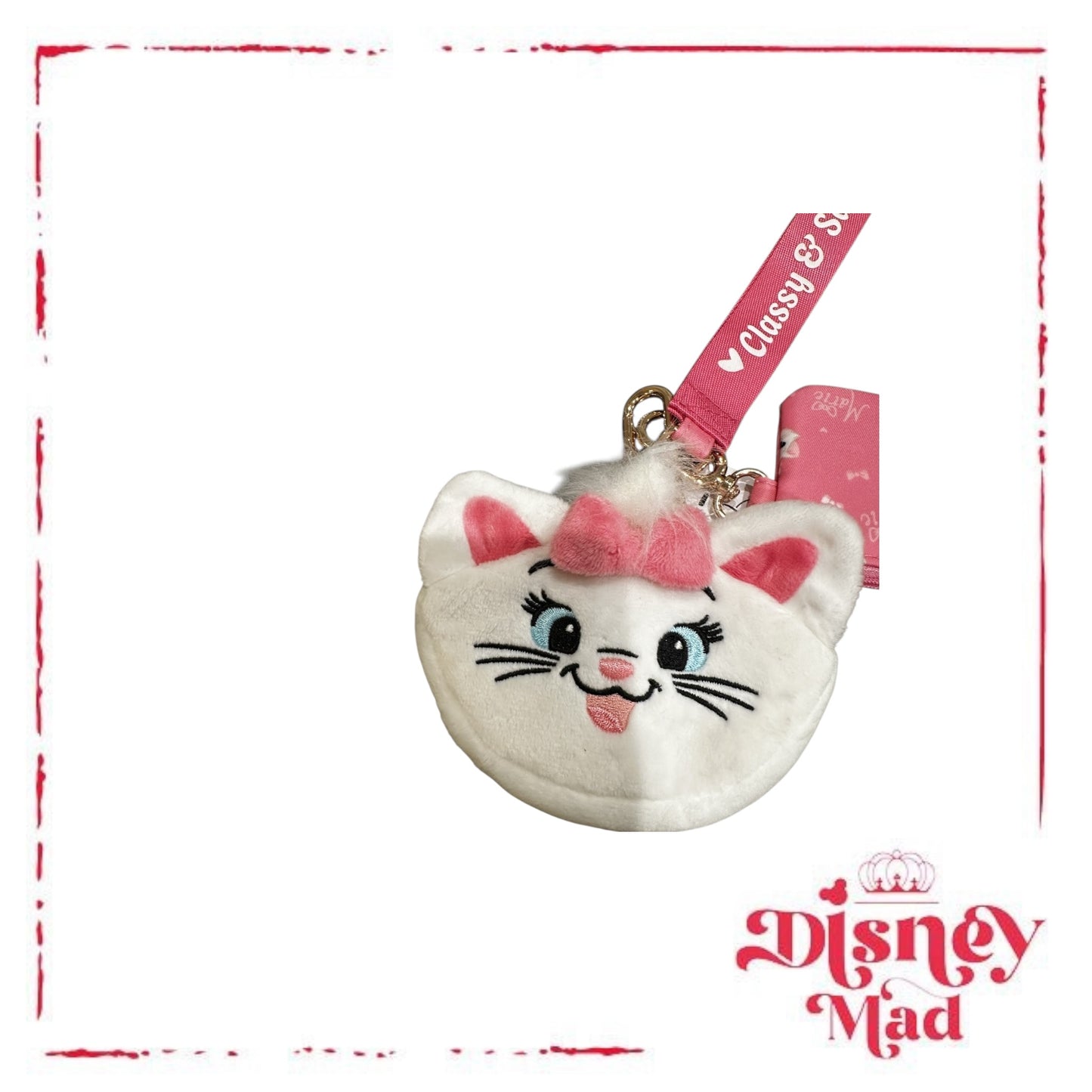Disney Parks Marie Aristocats Plush Coin Purse