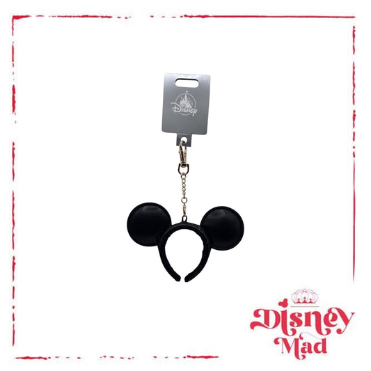 Disney Parks Classic Mickey Mouse Headband Ears Bag Clip Charm Keychain