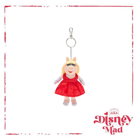 Disney Parks The Muppets Miss Piggy Plush Bag Charm Keychain