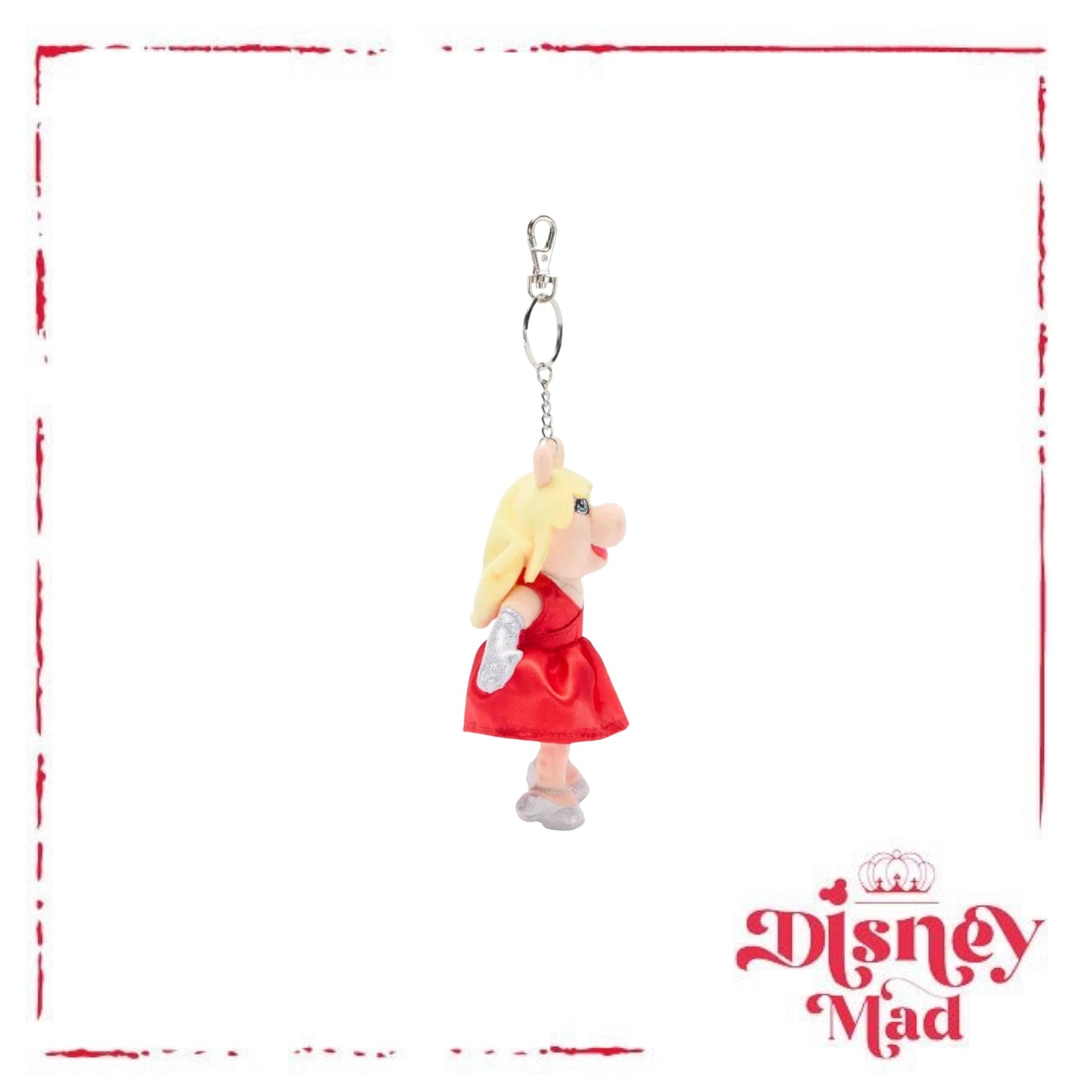 Disney Parks The Muppets Miss Piggy Plush Bag Charm Keychain