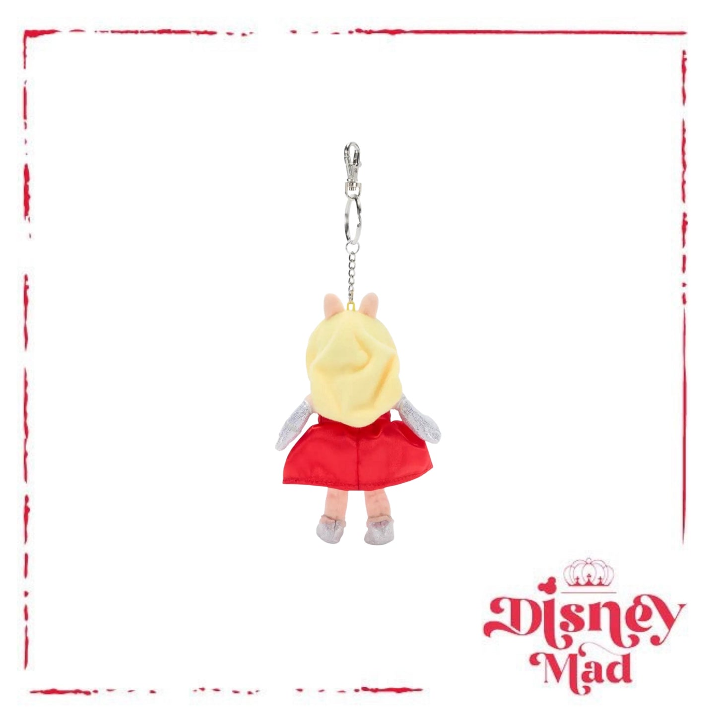 Disney Parks The Muppets Miss Piggy Plush Bag Charm Keychain