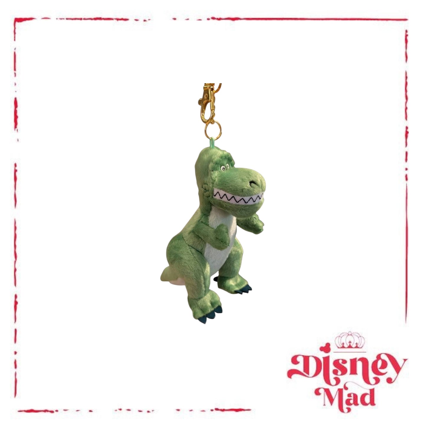 Disney Parks Toy Story Pixar Rex Dinosaur Plush Bag Charm