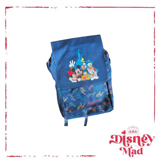 Disney Parks 2026 Mickey & Friends Character Autograph Mini Backpack