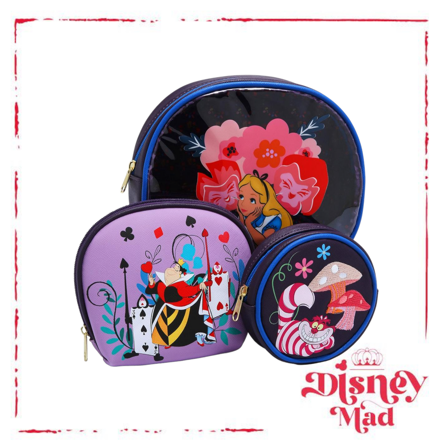 Disney Alice in Wonderland Floral Cosmetic Bag Set - BoxLunch Exclusive