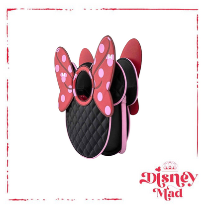 Loungefly Disney Minnie Mouse AOP Bow Diecut Handbag