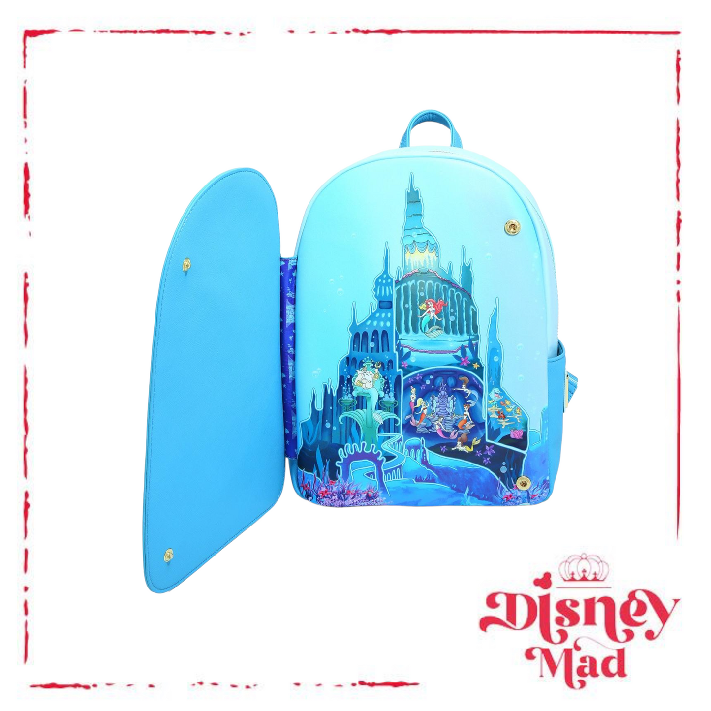 Disney Loungefly The Little Mermaid Castle Mini Backpack - BoxLunch Exclusive