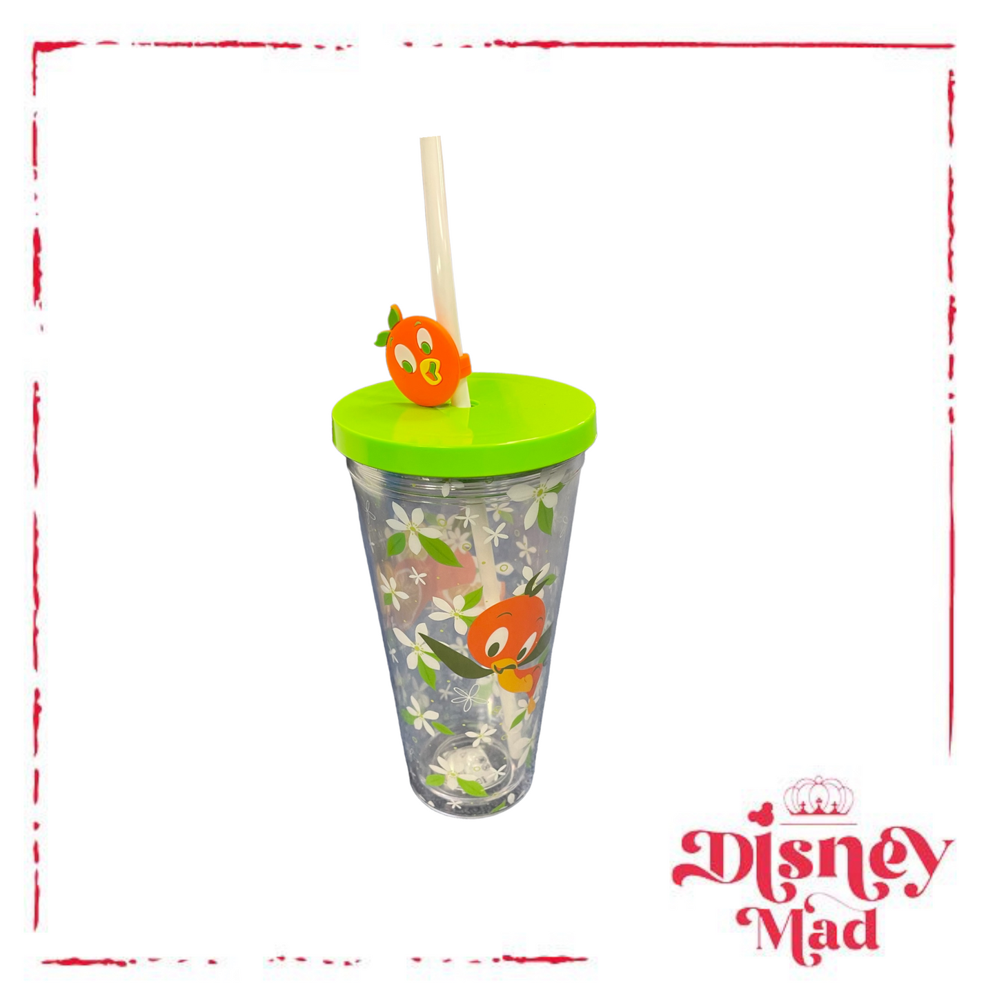 Disney Parks Orange Bird Tumbler With Straw