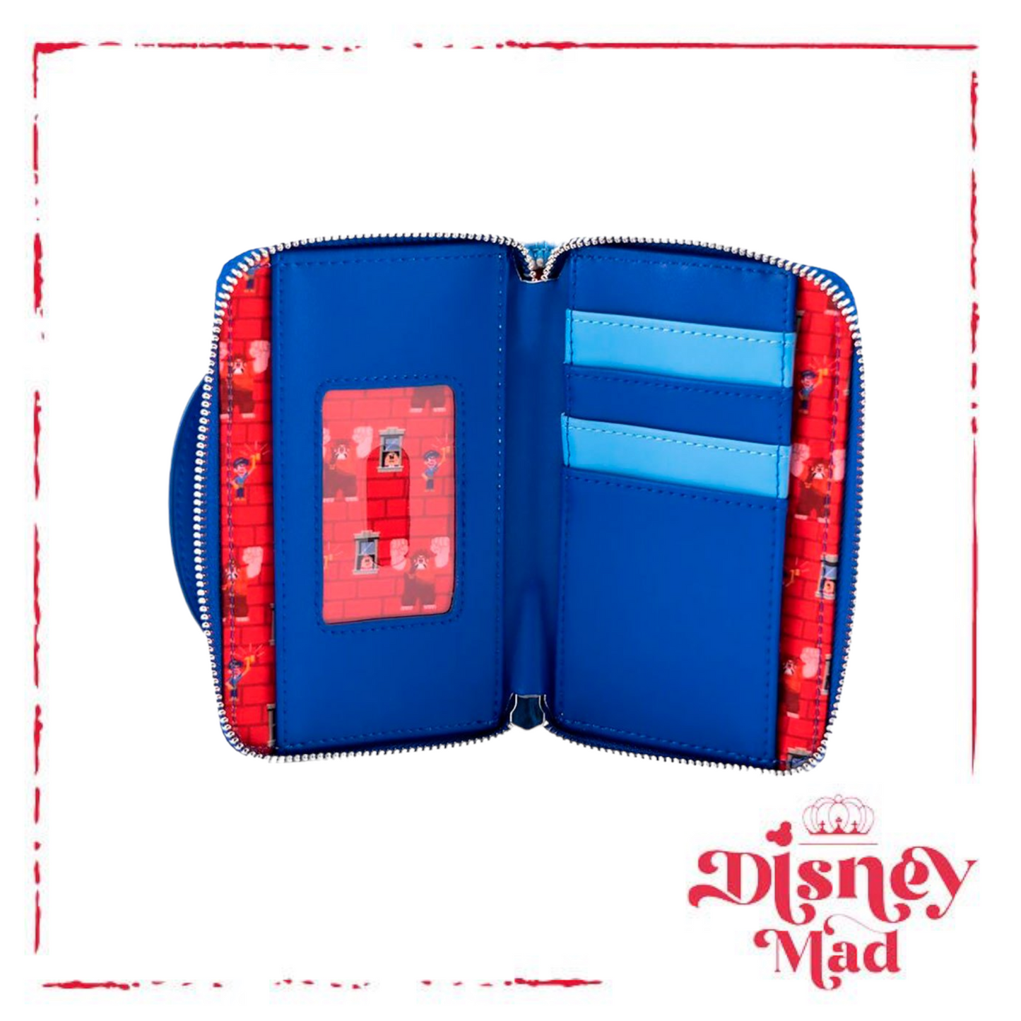 Disney Loungefly Wreck-it-Ralph Fix-it-Felix Zip Around Wallet