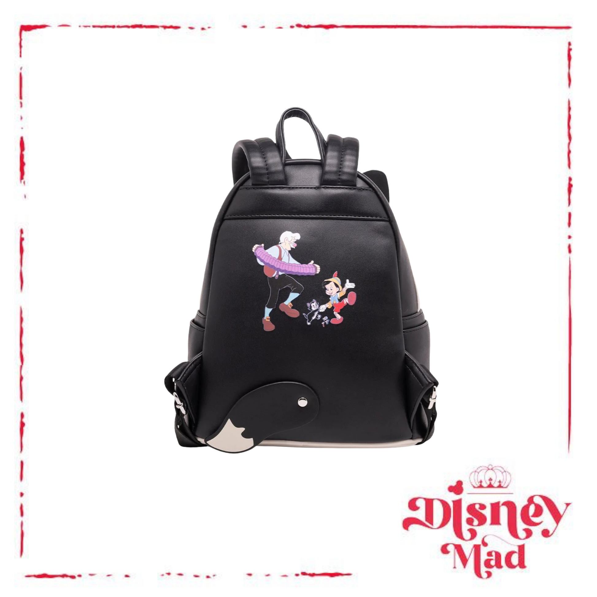 Loungefly Disney Pinocchio Figaro & Cleo Mini Backpack and Cardholder