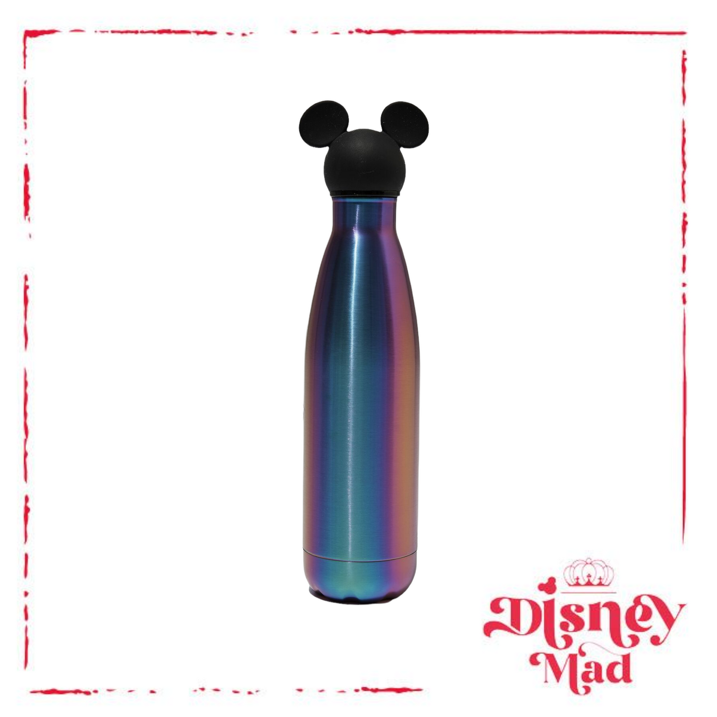 Mickey Mouse Premium Metal Drink Bottle 500Ml - Oil Slick