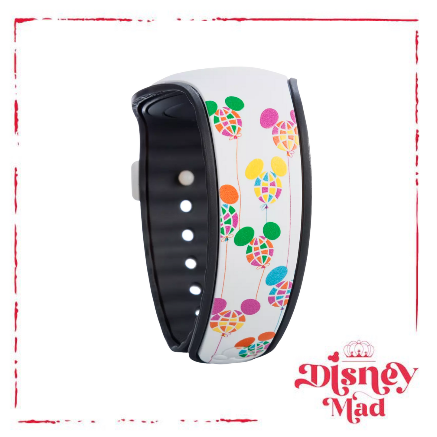 Disney Parks Exclusive Magic Band Mickey Mouse Balloons - Walt Disney World 50th Anniversary Limited Release