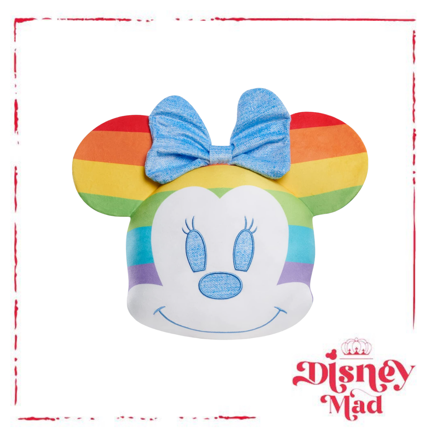 Disney Pride Character Head Minnie Mouse 12-inch Plush