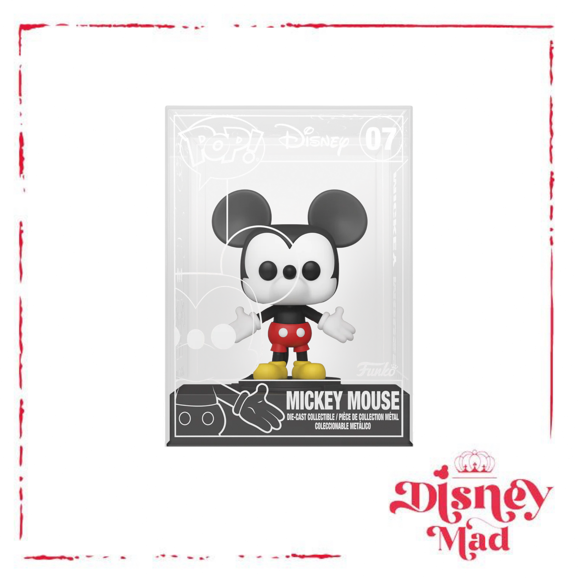 Mickey Mouse Disney 100 Die Cast Funko Pop Sealed Chance of Chase