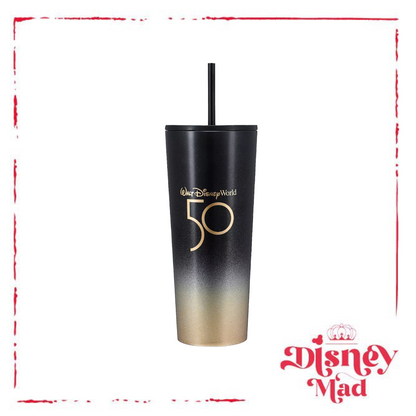 Walt Disney World 50th Anniversary Starbucks Stainless Steel Tumbler Disney Parks