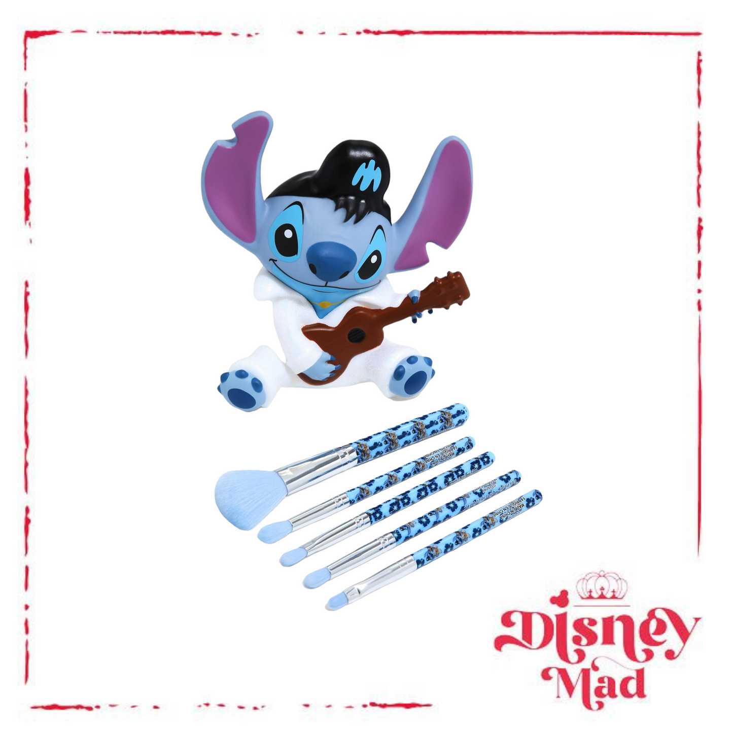 Disney Loungefly Lilo & Stitch Glitter Elvis Stitch Makeup Brush