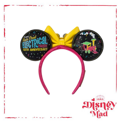 Minnie Mouse Loungefly Ear Headband – The Main Street Electrical Parade 50th Anniversary