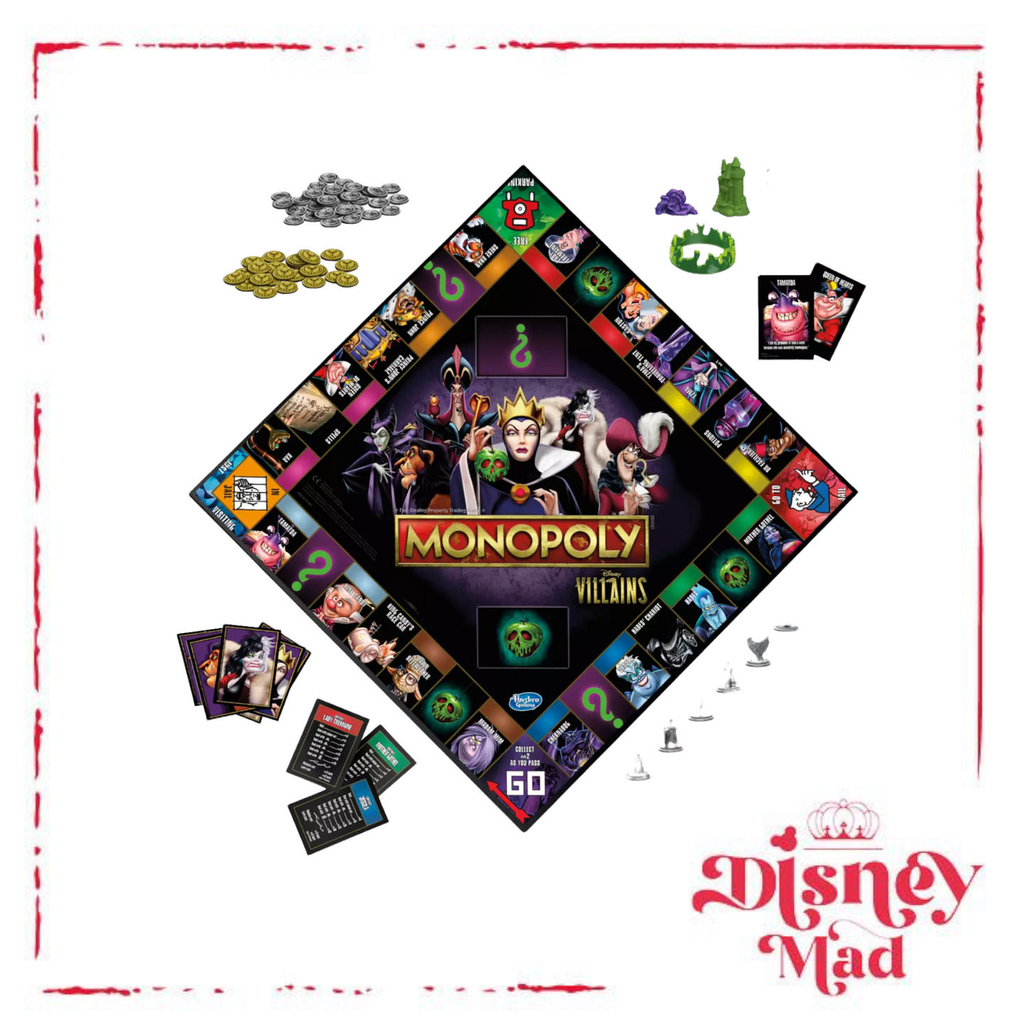 Monopoly: Disney Villains Edition Board Game *slight box damage