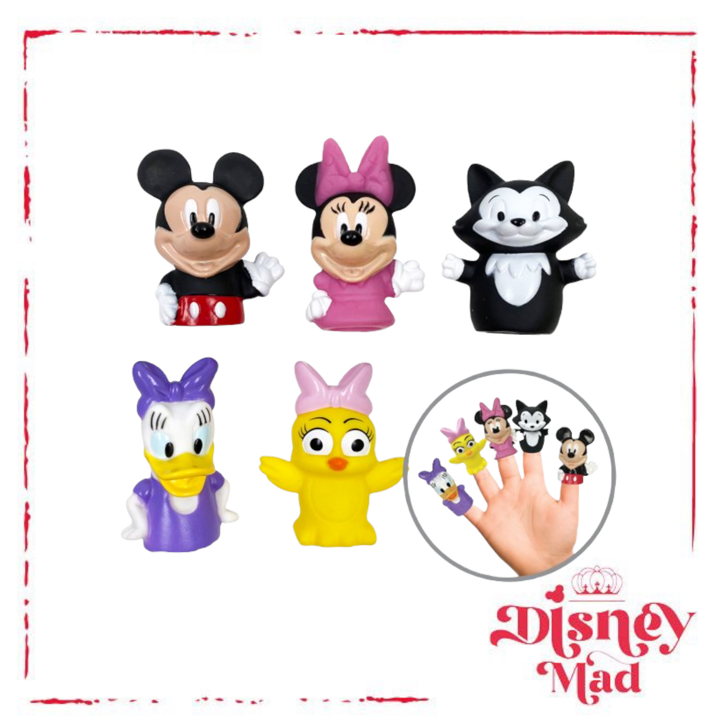 Disney Junior Minnie And Friends Bath Time Finger Puppets