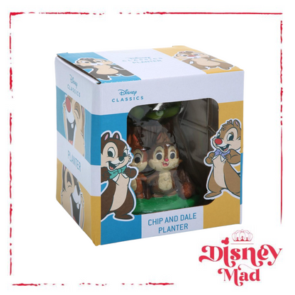 Disney Chip ‘n Dale Log Faux Succulent Planter