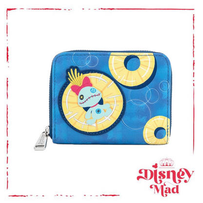 Disney Loungefly Lilo and Stitch Pineapple Floaty Scrump Zip Walle