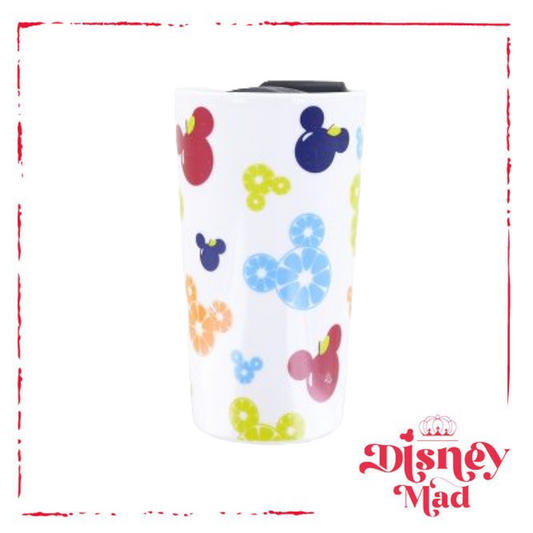 Disney 10oz Ceramic Travel Mug - Mickey Icon Fruit