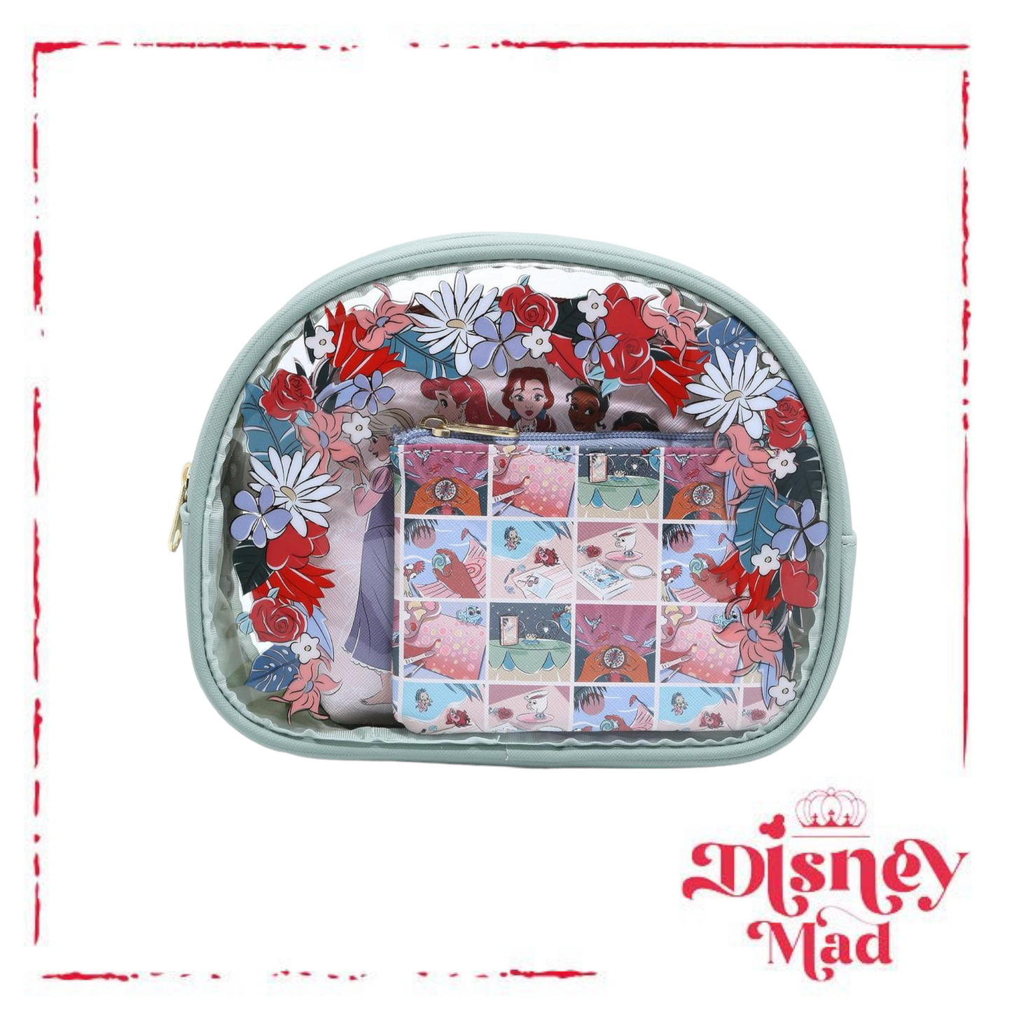 Disney Princesses Floral Cosmetic Bag Set - BoxLunch Exclusive