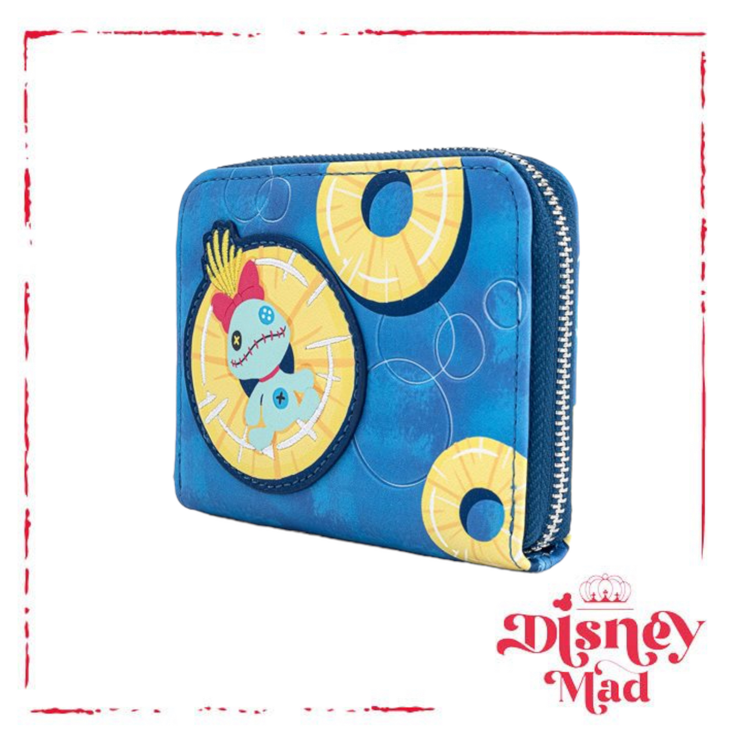 Disney Loungefly Lilo and Stitch Pineapple Floaty Scrump Zip Walle