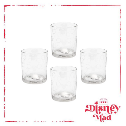 Disney Mickey Mouse Set of 4 glasses Disney Mad Shop